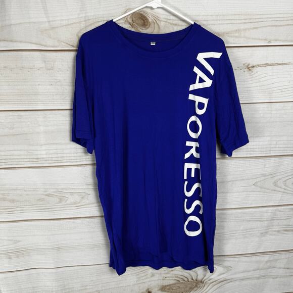Vaporesso Logo Blue Short Sleeve Crew Neck T-Shirt Size XL - Picture 1 of 5